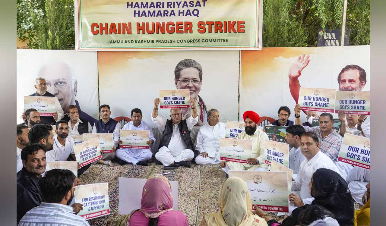 Congress kicks off ‘Hamari Riyasat, Hamara Haq’ protest across Jammu and Kashmir