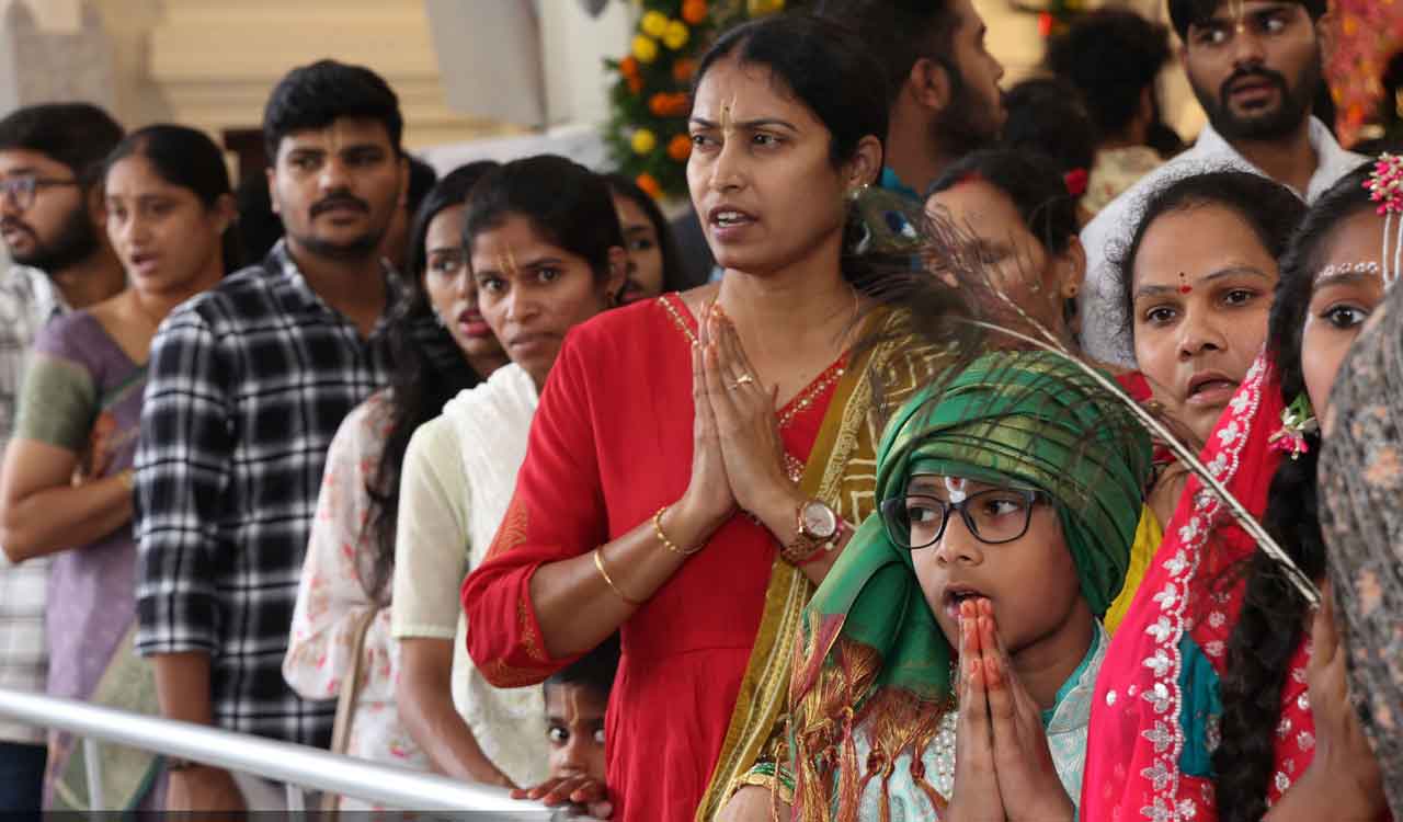 Grand Sri Krishna Janmashtami celebrations at Hare Krishna Golden Temple in Hyderabad