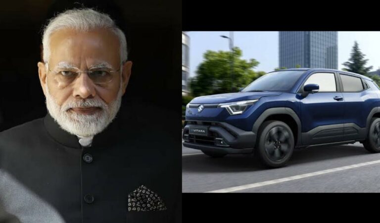 PM Modi will inaugurate hybrid battery electrode production and flag off exports of Maruti Suzuki’s first global EV, the e-VITARA, from Gujarat today, marking India’s rise as Suzuki’s global EV hub.