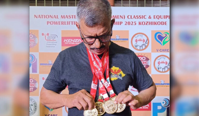 First Ever Heart Bypass Survivor to Win 4 Golds at National Powerlifting Championships.