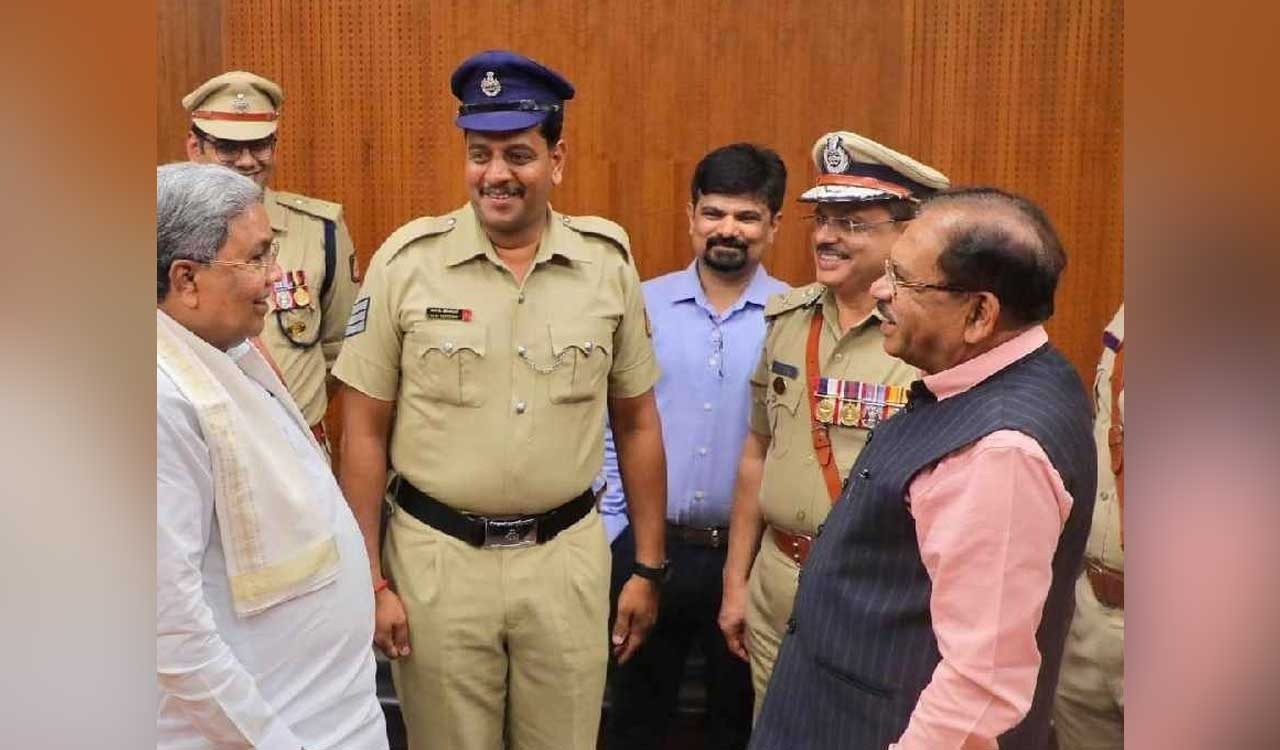 Telangana style peak caps to replace British-era slouch hats in Karnataka Police