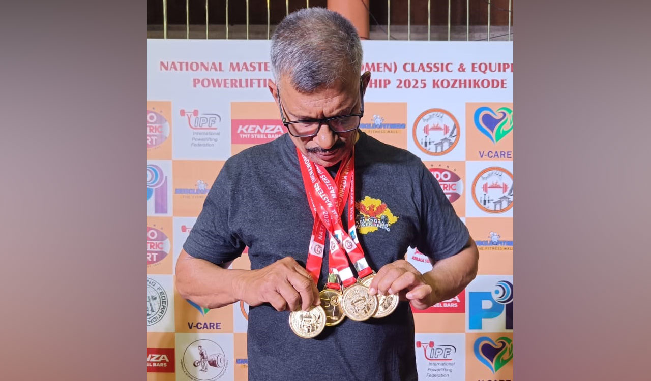 73-year-old powerlifter Shankar Rao wins gold after bypass surgery