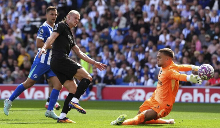 Brighton edges Manchester City 2-1 with late winner after Haaland's first-half goal