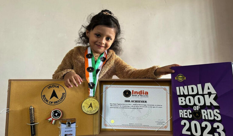 Five year old Siya  identifies 74 different kind of medicines and cosmetics in just 3.5 minutes