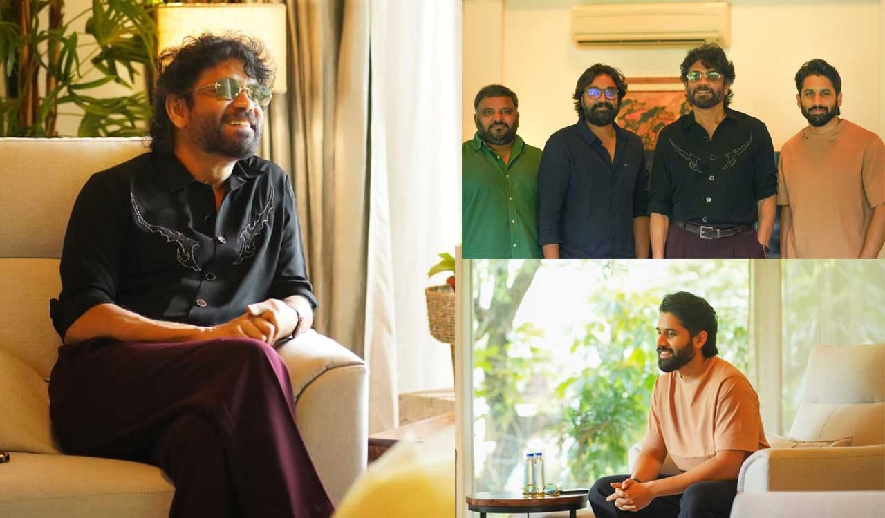 Nagarjuna celebrates birthday with Naga Chaitanya’s NC24 team