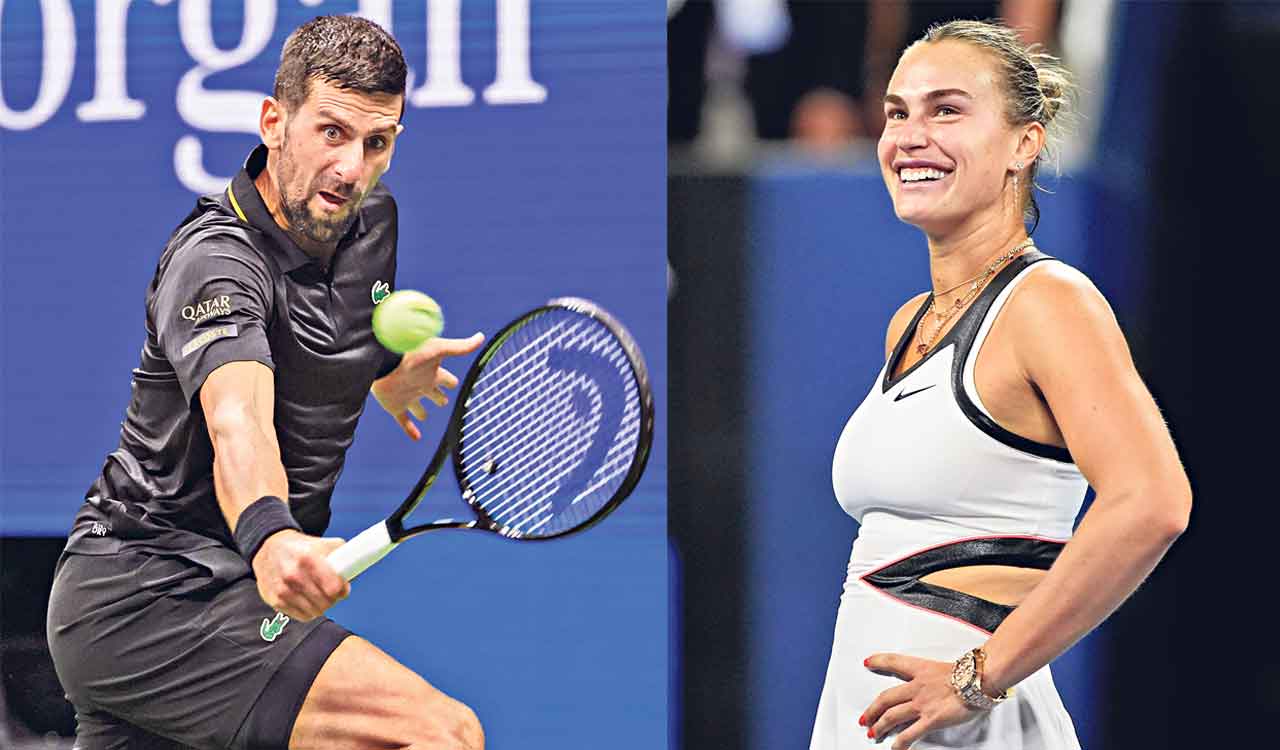 Record 64th Grand Slam quarterfinal for Djokovic at US Open; Sabalenka roars