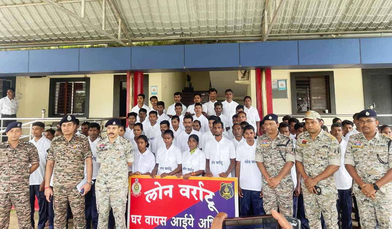 71 Maoists surrender in Dantewada under Chhattisgarh’s ‘Lon Varratu’ 