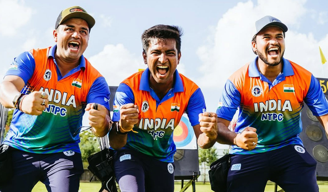 Historic gold for India in compound men’s team event at Archery World Championships