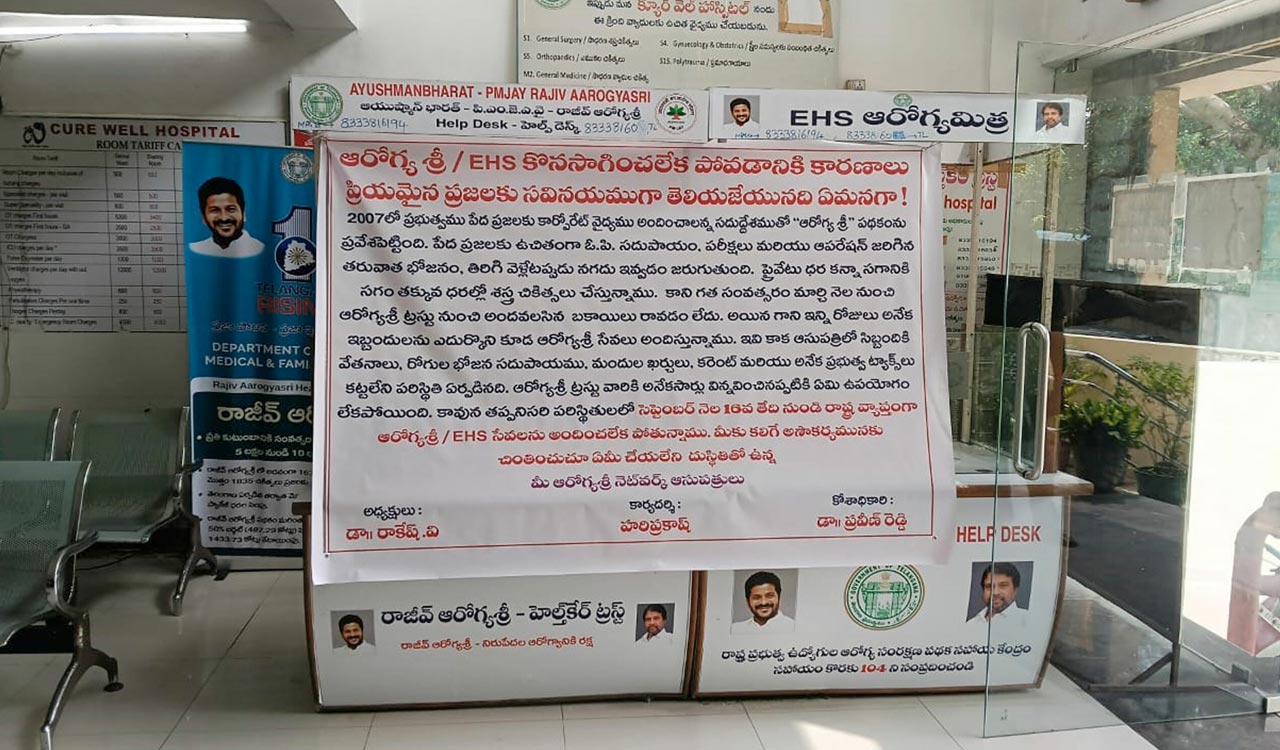 Telangana health crisis deepens amid protests from doctors, hospitals and health workers