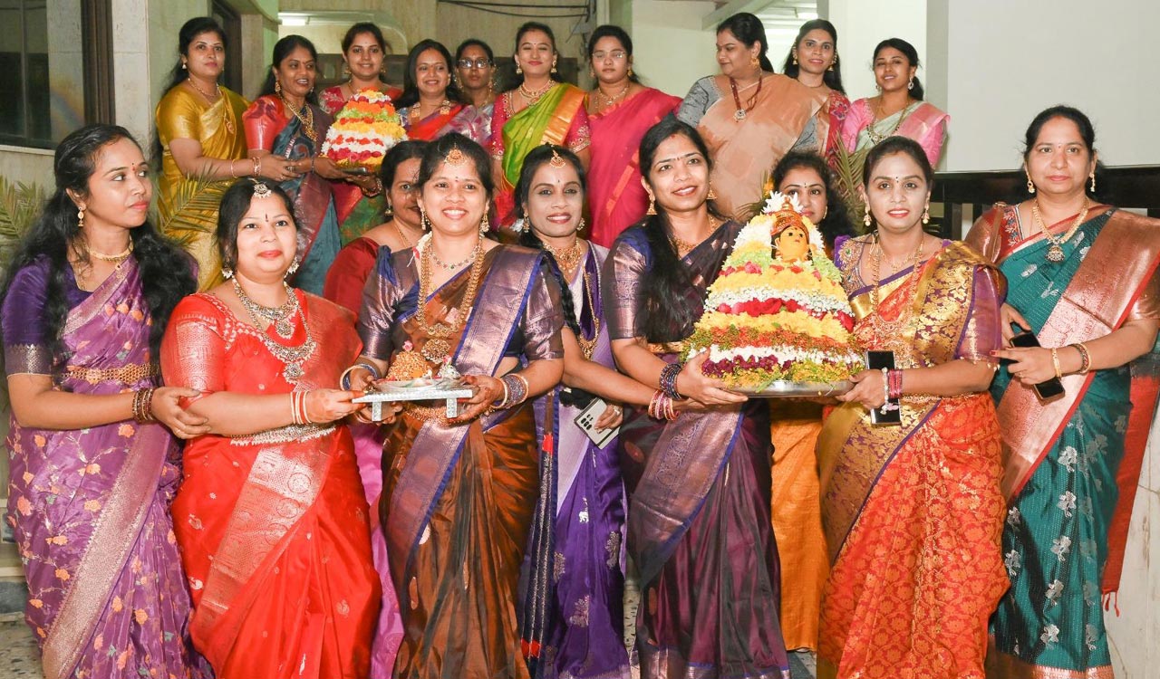 Telangana NRIs celebrate Bathukamma in Saudi Arabia