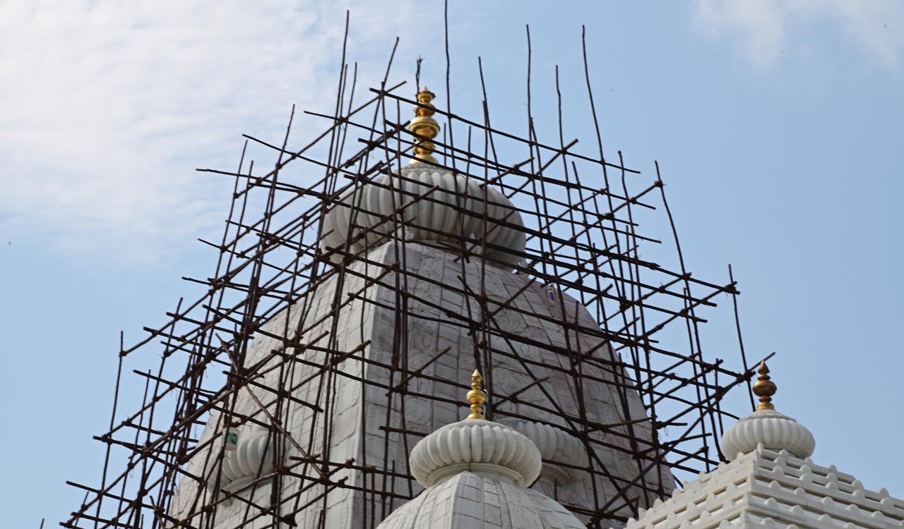 Birla Mandir begins marble polishing for 50th anniversary celebrations