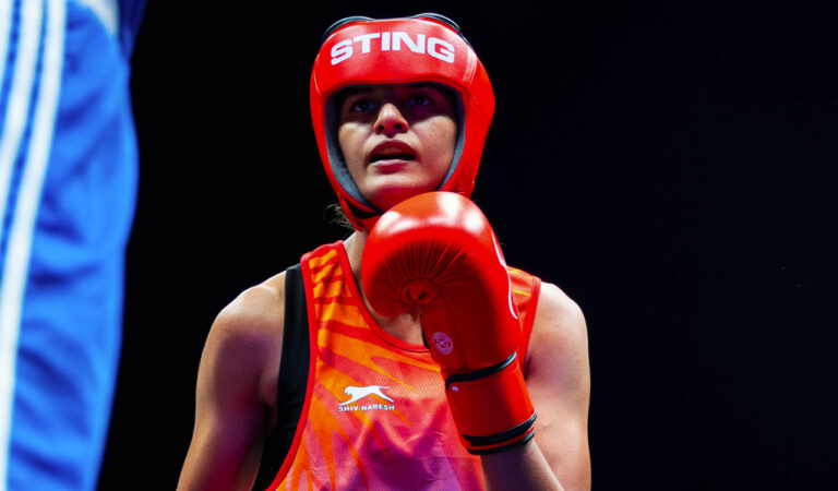 Jaismine storms into world boxing quarterfinal in Liverpool