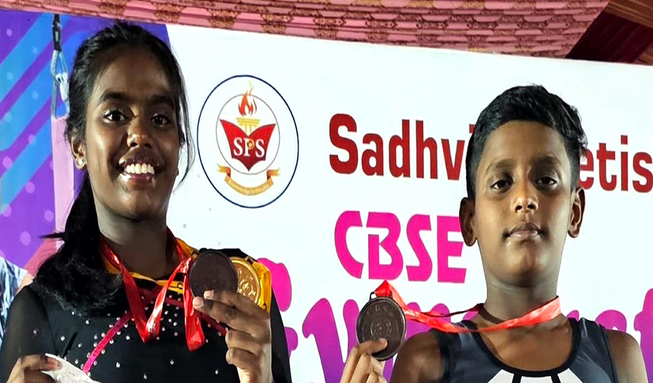 Telangana gymnast Diana Grace wins gold and two bronzes at CBSE Nationals