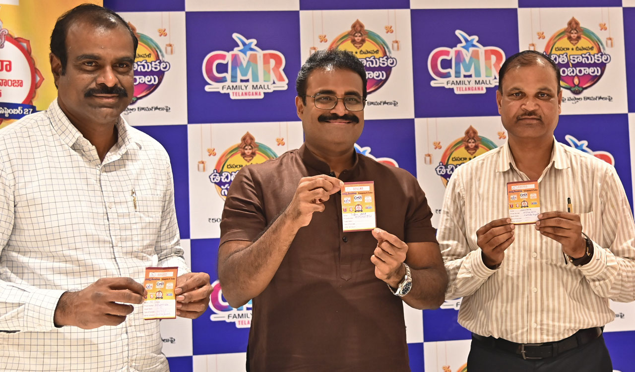 Dasara Shopping Bonanza 2025: Lucky draw held at CMR Family Mall