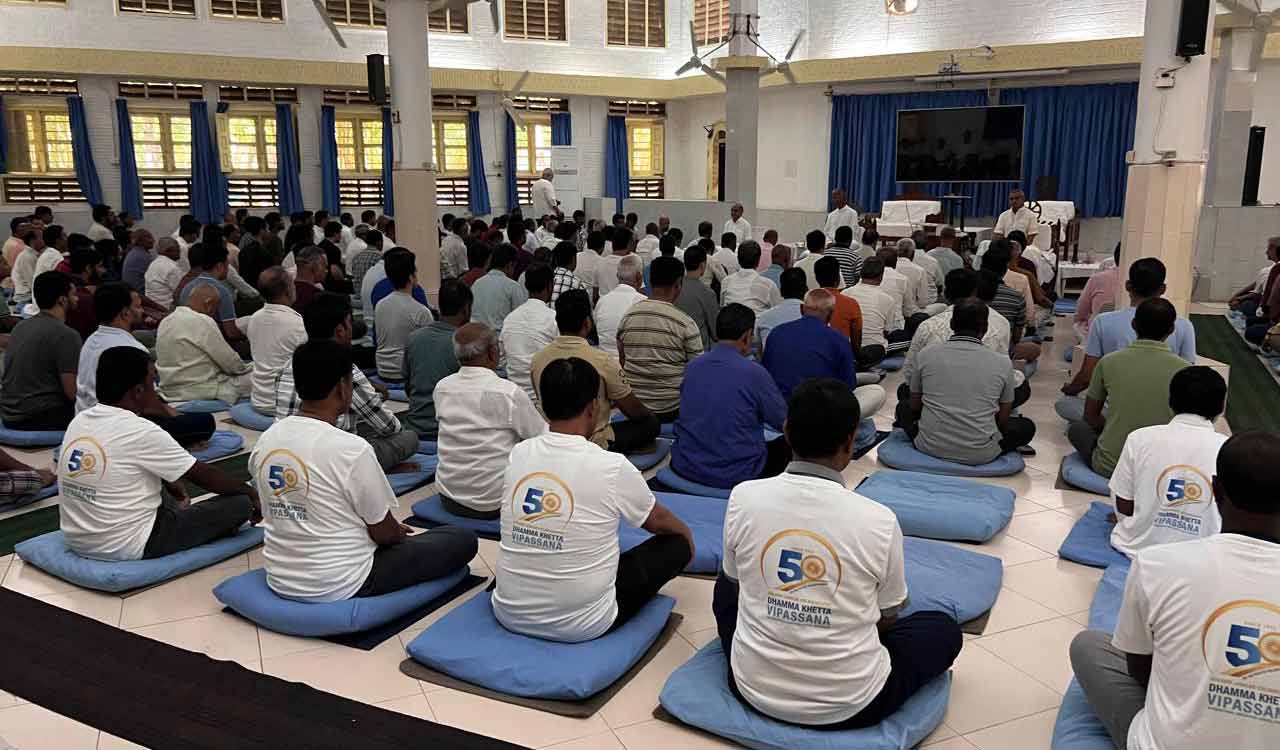Hyderabad: Dhamma Khetta marks golden jubilee with mega meditation event