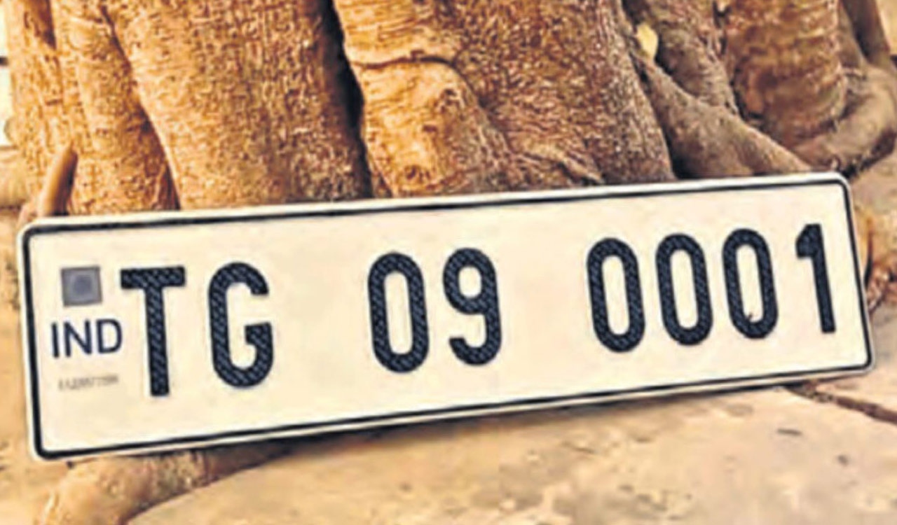 Khairatabad RTA earns Rs. 63.7 lakh from fancy number plate auction