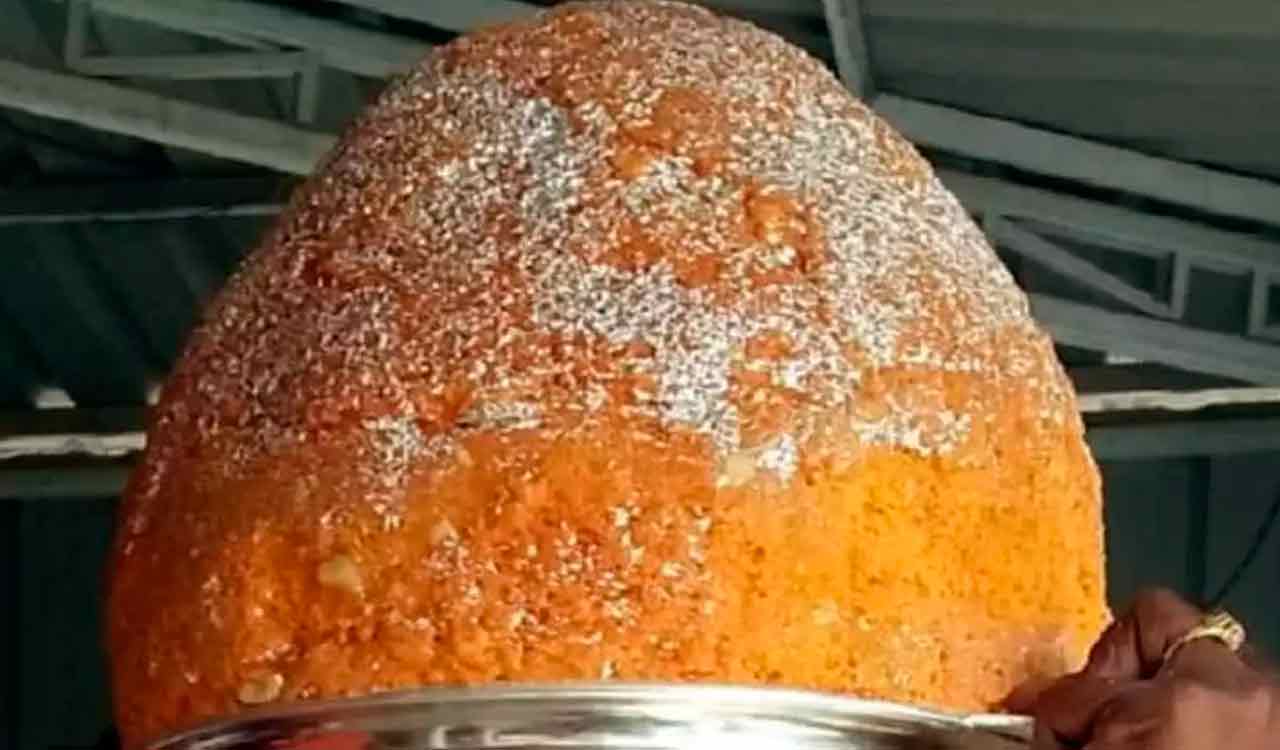 BRS leader wins Rudraram Ganesh laddu auction for third year in a row