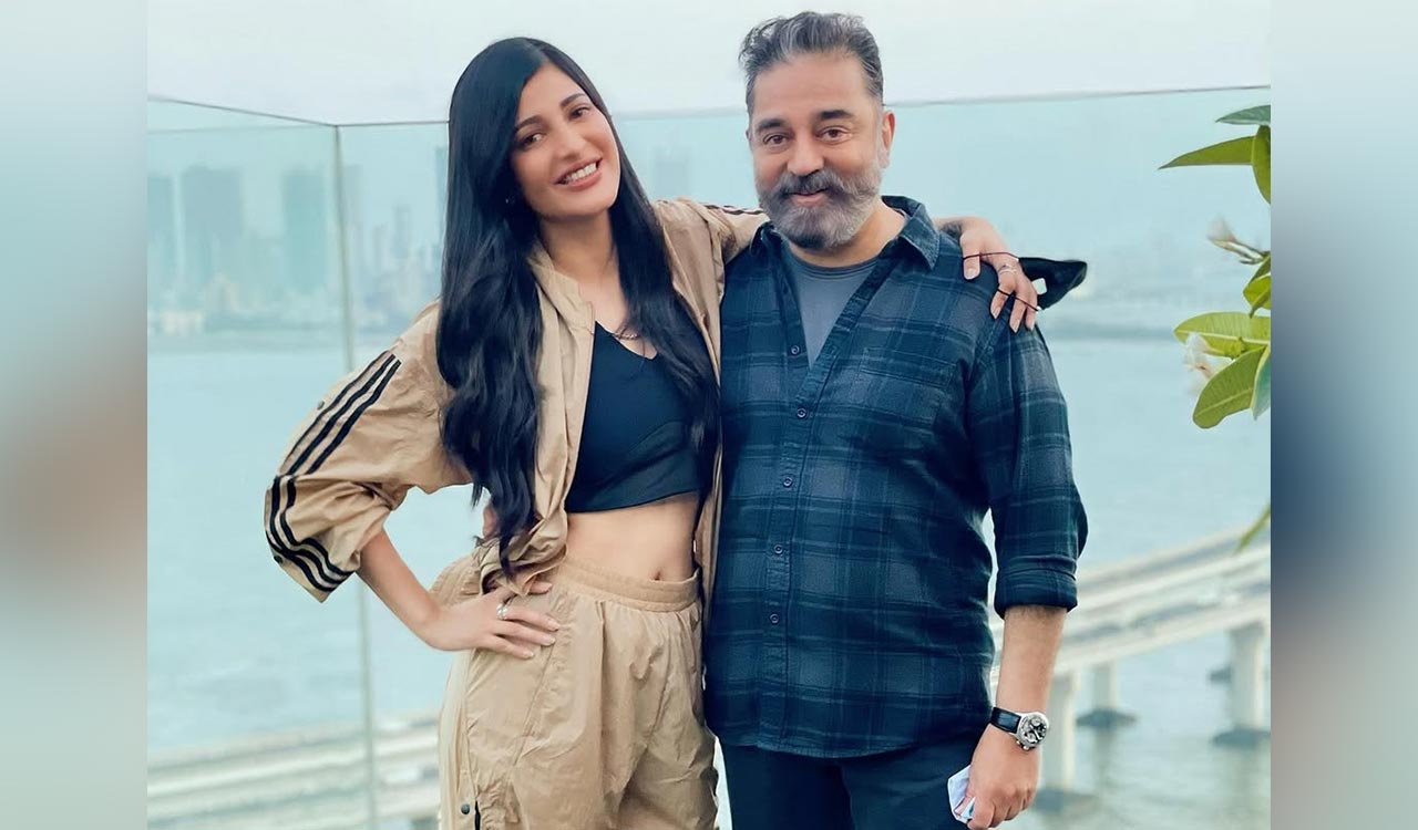 Shruti Haasan shares childhood picture of Kamal Haasan with grandfather