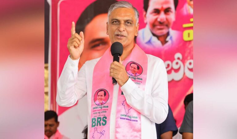 Harish Rao accuses Congress of cheating Singareni workers with reduced bonus