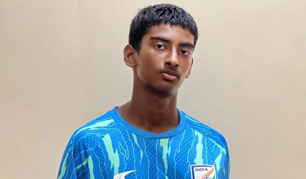 State footballer Charan picked for Indian team