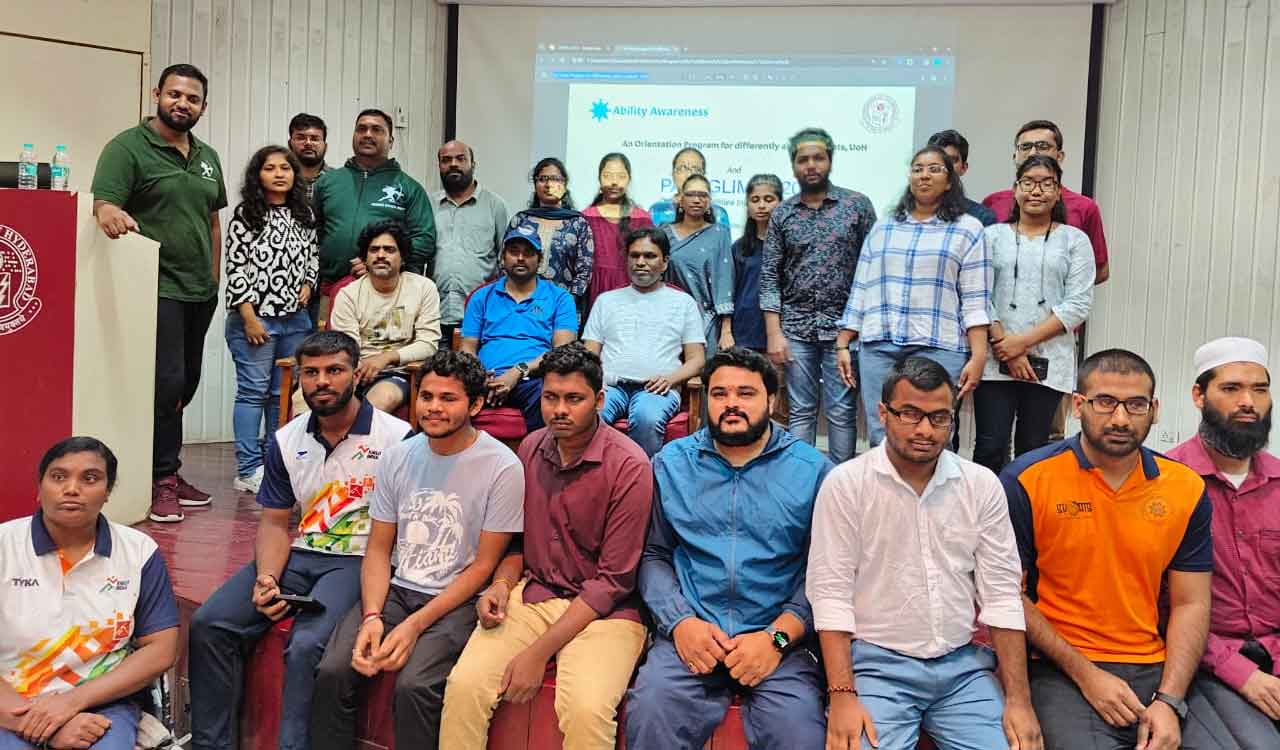 University of Hyderabad welcomes differently abled students with inclusive orientation Programme