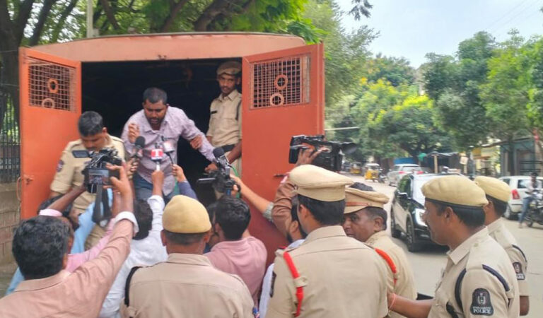 Hyderabad: BRSV activists detained during protest over Group-I exam fiasco