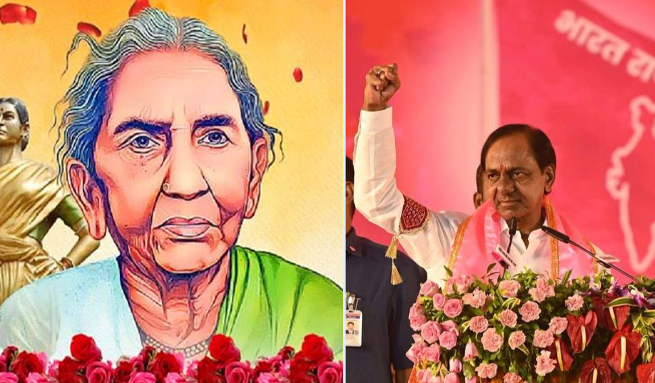 KCR pays tribute to Chityala Ailamma