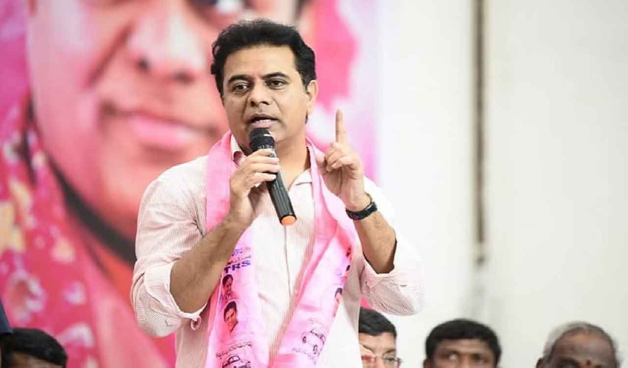 KTR questions Revanth Reddy’s silence over Karnataka’s plans to raise Almatti height