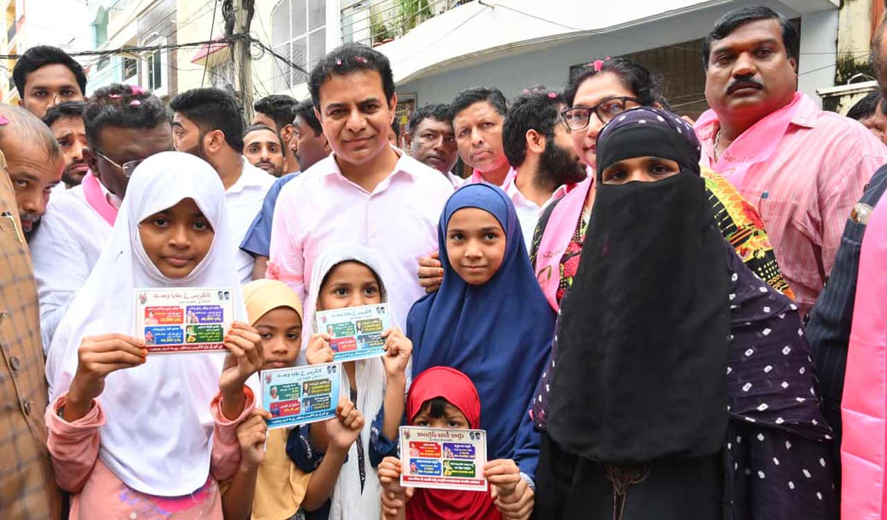 KTR criticises Congress government for failing to fulfil six guarantee assurances