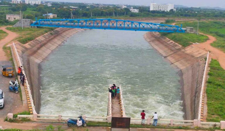 Water released from Lower Manair Dam into Kakatiya canal