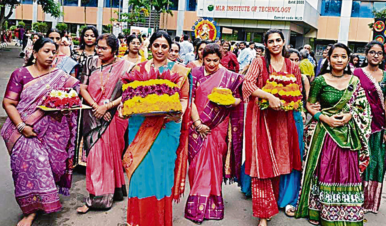 MLRIT organises grand Bathukamma celebrations, highlights cultural significance