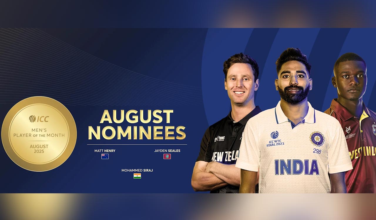 Mohammed Siraj, Matt Henry, Jayden Seales shortlisted for ICC Men’s Player of the Month