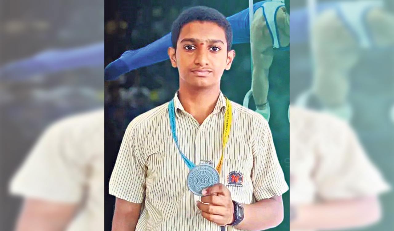 Hyderabad: Narayana Schools student wins silver medal in National Gymnastics Championship