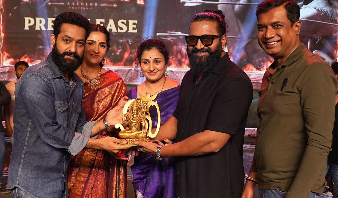 NTR backs Rishab Shetty’s Kantara: Chapter 1 at Hyderabad pre-release event