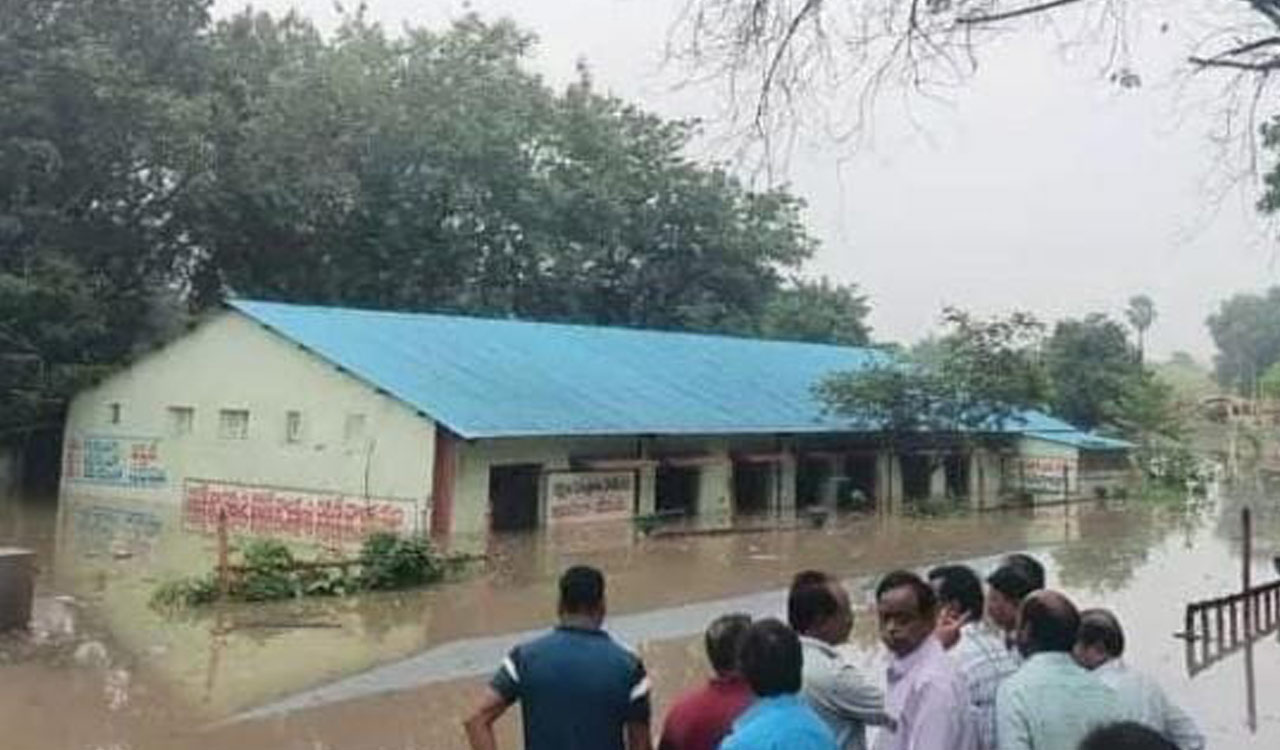 Singareni Collieries office at Ramagundam-III flooded after canal breach