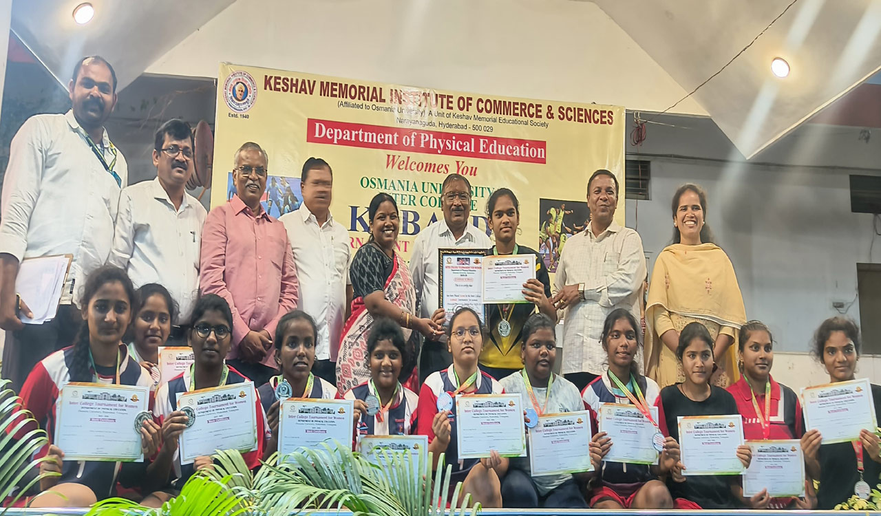 TGSWRDC finishes second in Osmania University Women’s Kabaddi Championship