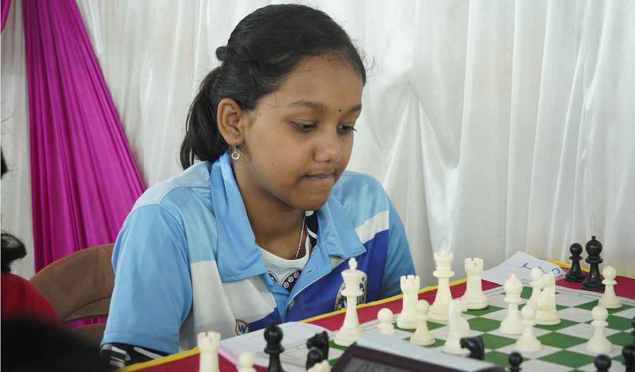 Deekshitha wins National Under-13 chess championship