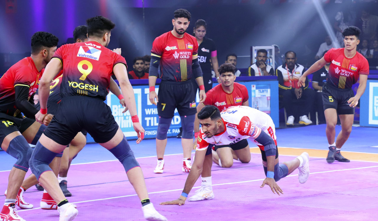 UP Yoddhas edge past Bengaluru Bulls in a thrilling Pro Kabaddi League encounter