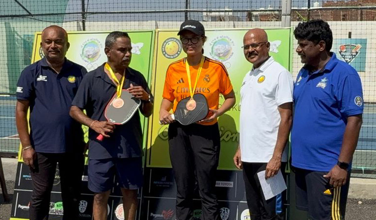 Telangana wins gold and bronze at National Pickleball Championship