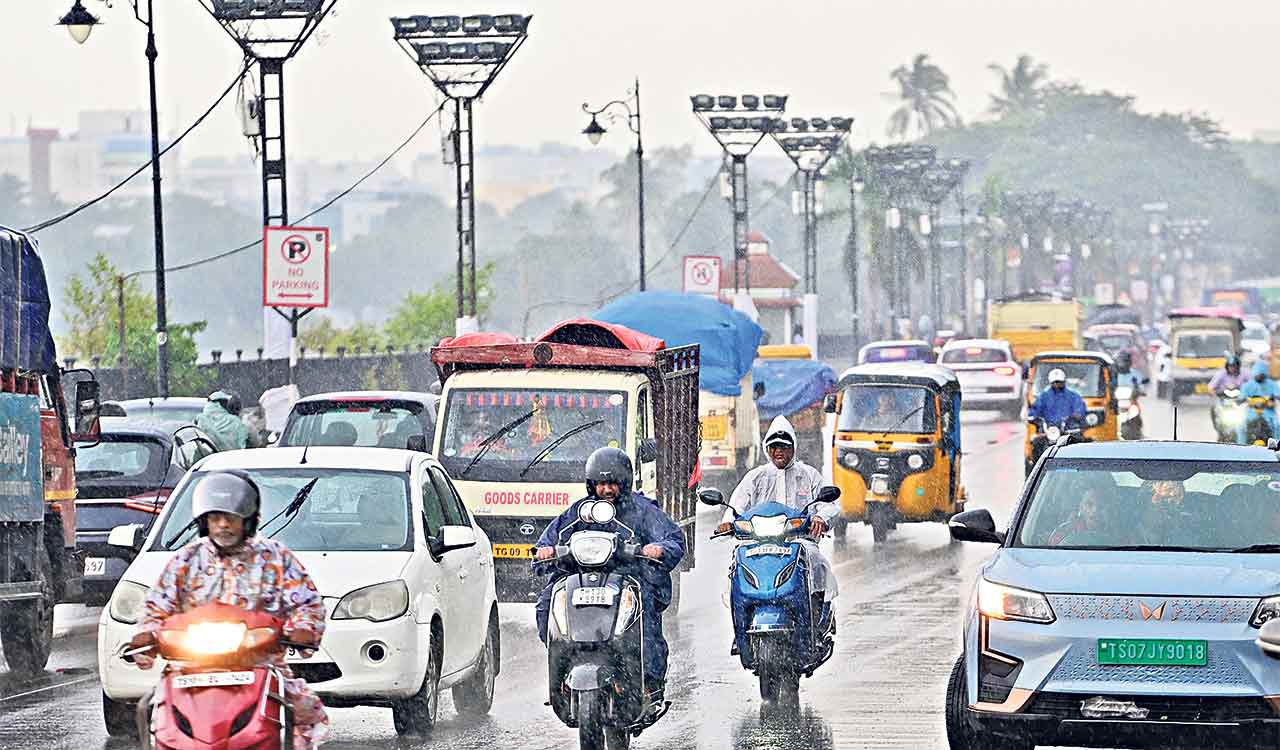 Scattered thundershowers bring relief to Hyderabad; IMD warns of heavy rains