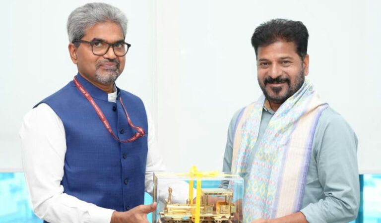 SCR GM meets CM Revanth to expedite Telangana rail projects