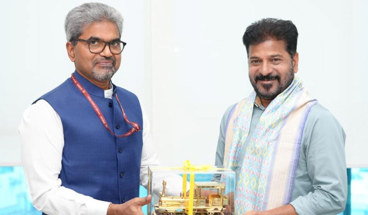 SCR GM meets CM Revanth to expedite Telangana rail projects