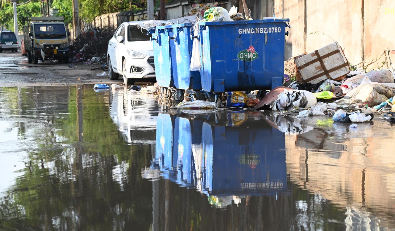 Hyderabad commuters struggle amid heavy rains and road damage