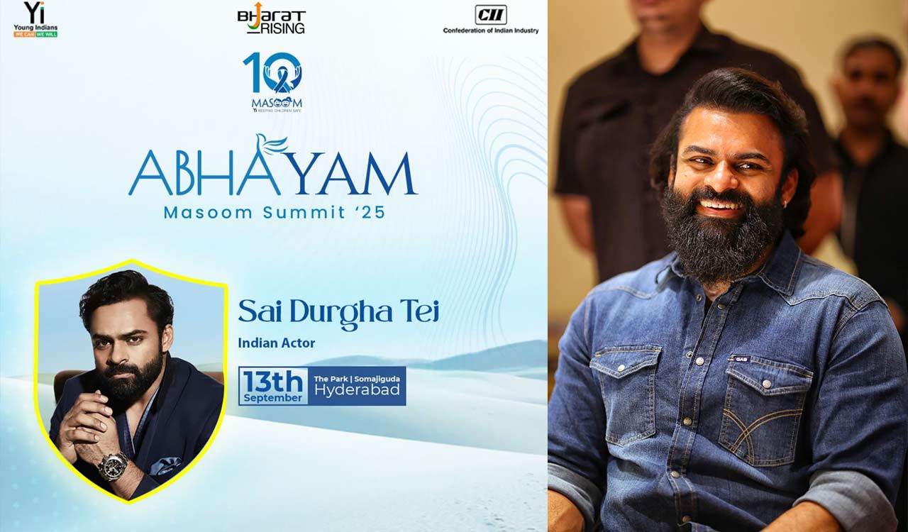Sai Durgha Tej calls for stronger parent–child bonds at Abhayam Masoom Summit