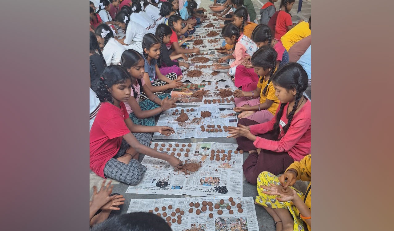 NGOs prepare and distribute 10 lakh seed balls across Telangana
