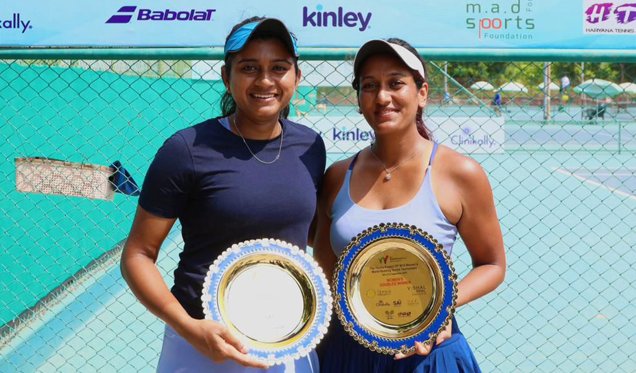 Sravya Shivani and Pranjala Yadlapalli win ITF women’s doubles title