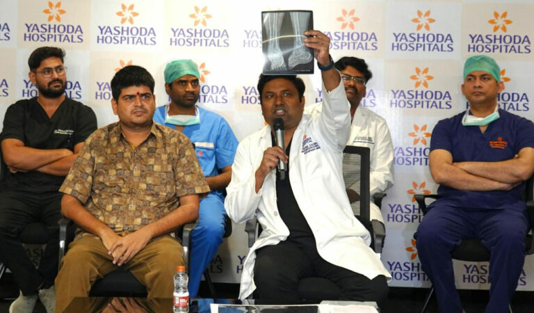 In a first for Telugu states, Yashoda Hospital performs first 3D-printed talus implant surgery