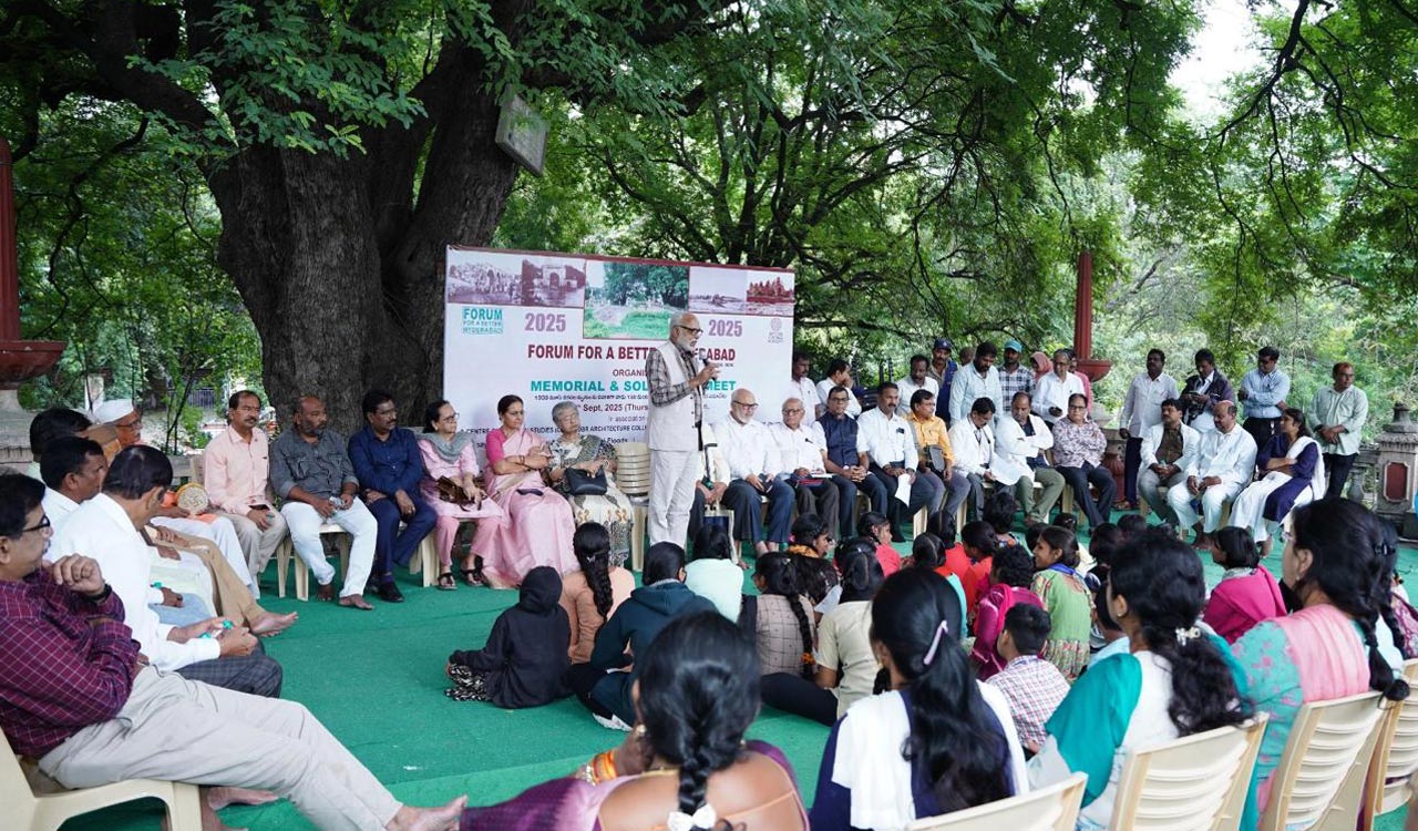 Civil society gathers at historic Tamarind Tree in Hyderabad