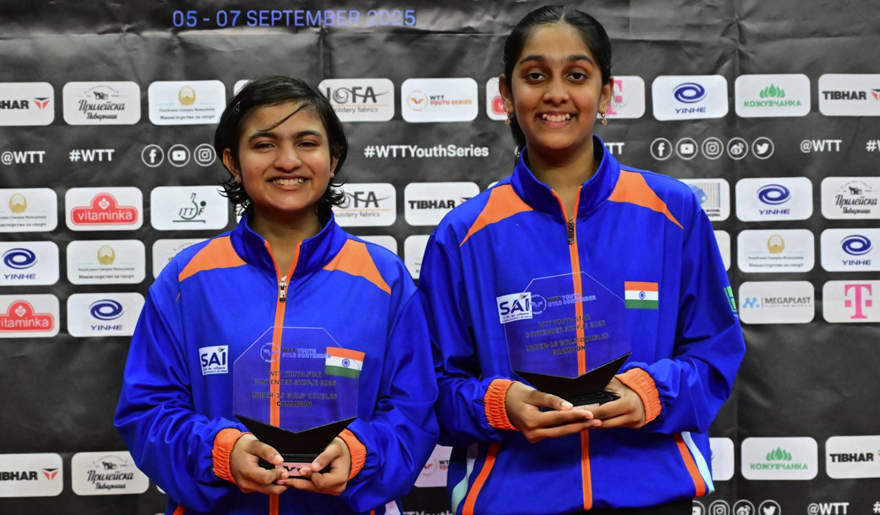 Divyanshi and Ananya clinch U-15 doubles crown at WTT Youth Star Contender