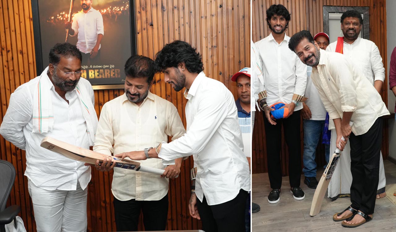CM Revanth Reddy felicitates Tilak Varma for Asia Cup performance